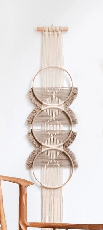 Hand Woven Wooden Wall Hanging Bag-IN-Decor