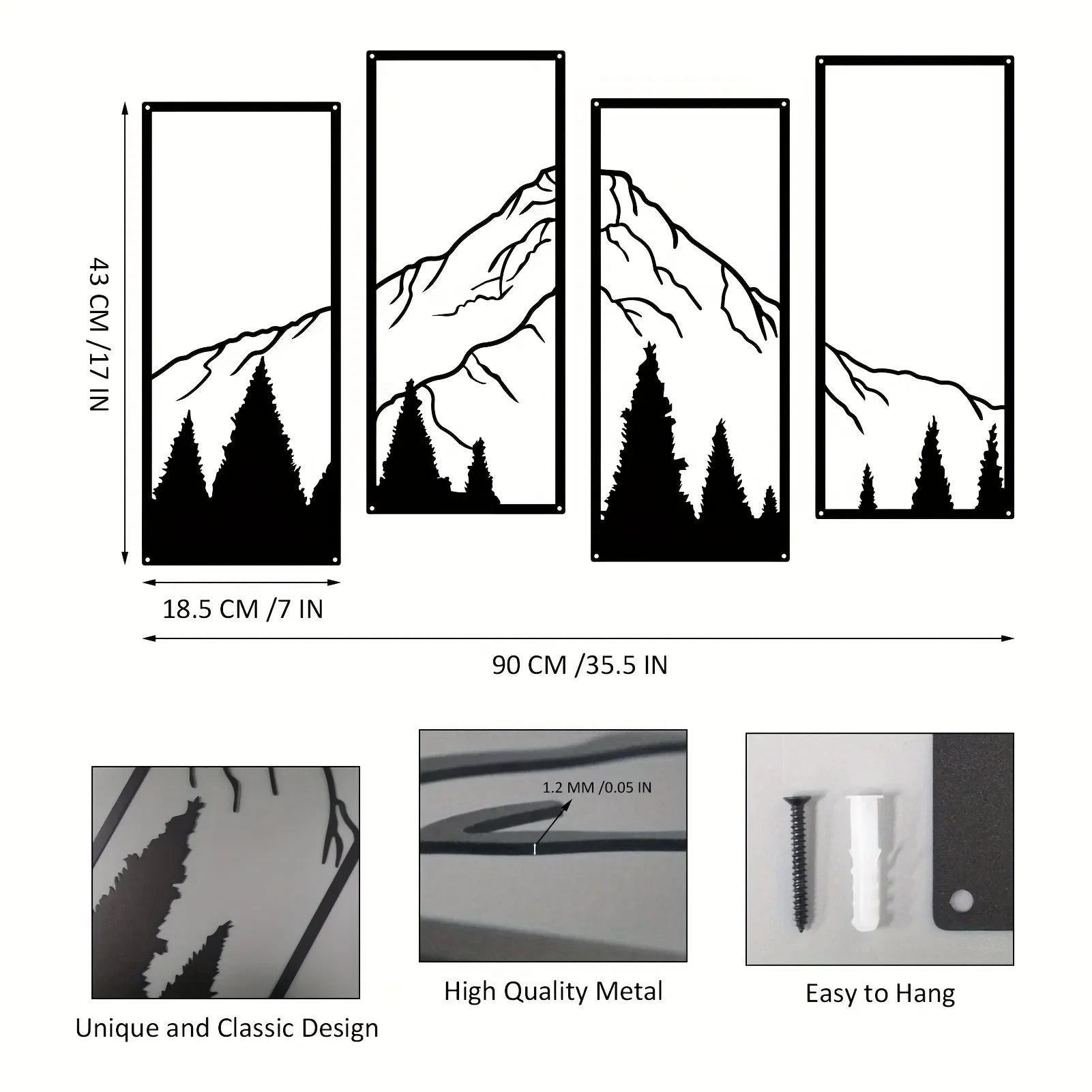 Mountain Frame Unique Wall Art - Bag-IN-Decor