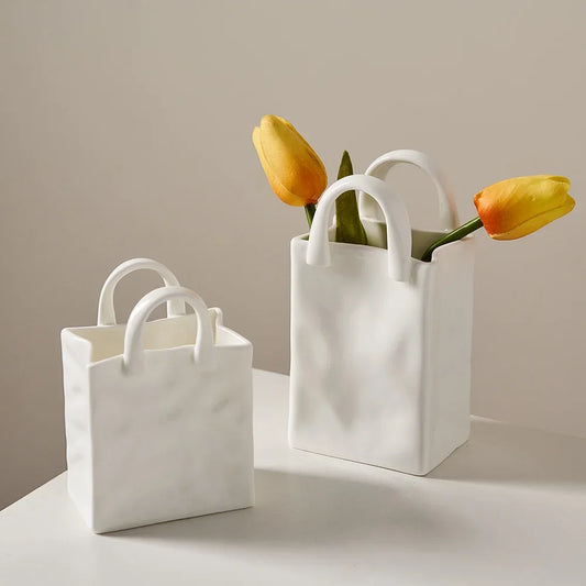 Simple Decorative Handbag Vase Bag-IN-Decor