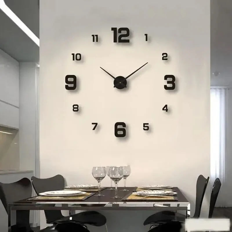 Creative Frameless Wall Clock Bag-IN-Decor