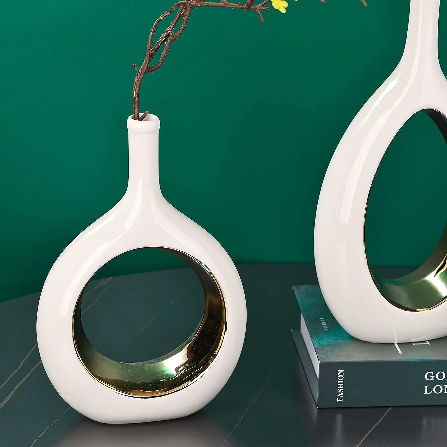 Modern Hollow Ellipse Vase Bag-IN-Decor