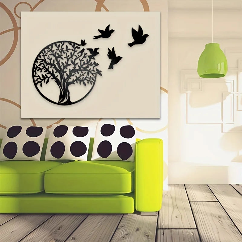 Round Metal Tree Wall Decor - Bag-IN-Decor