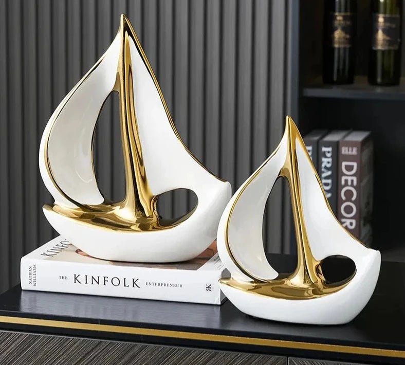 Luxury Sailboat Sculpture - Bag-IN-Decor