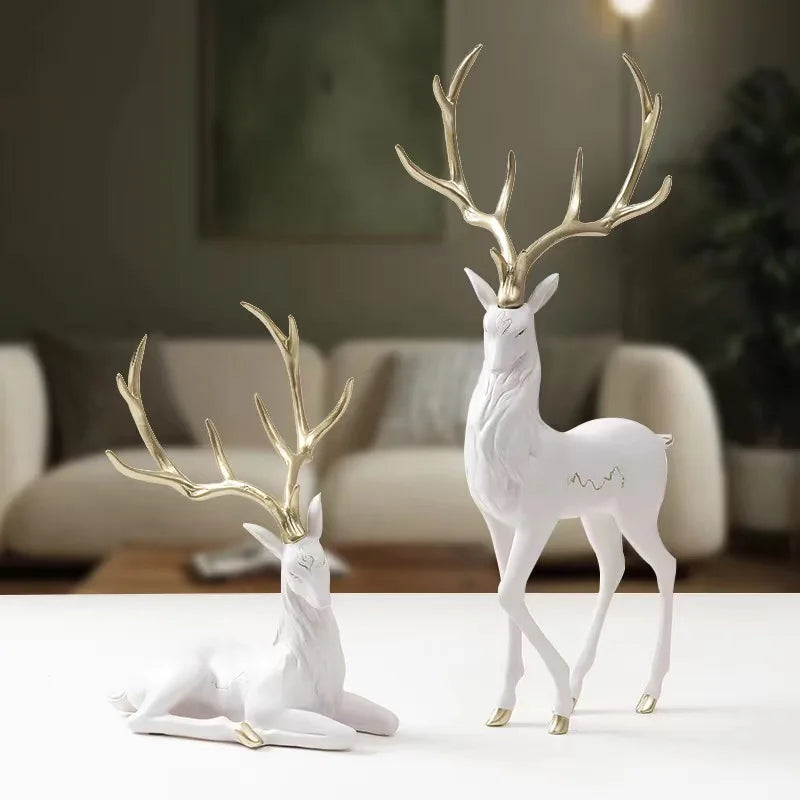 Luxury Reindeer Sculpture Bag-IN-Decor