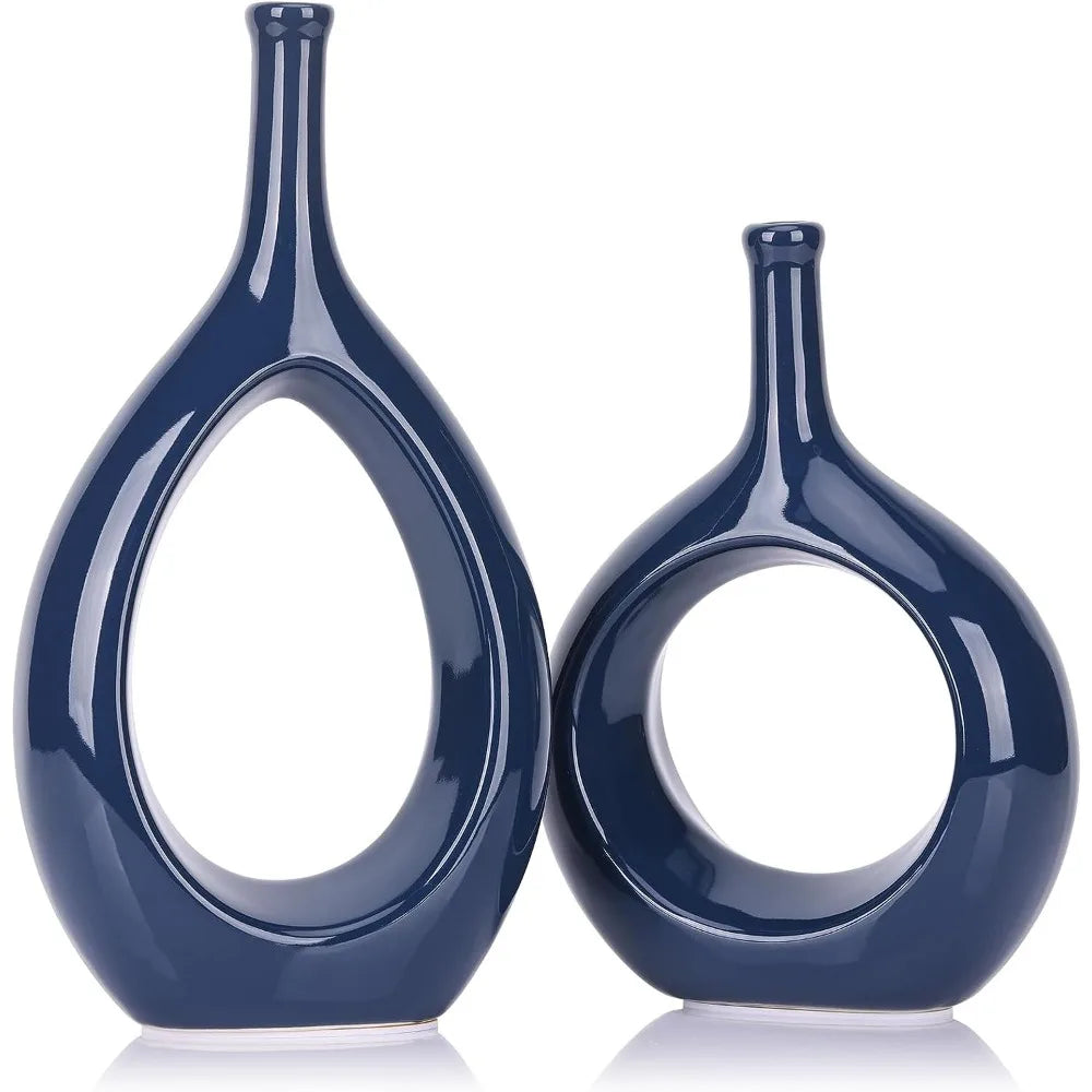 Modern Hollow Ellipse Vase Bag-IN-Decor