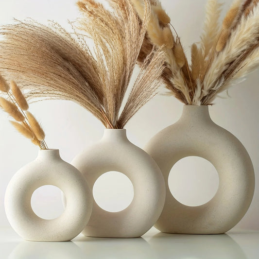 Minimalist Nordic Donut Design Vase Bag-IN-Decor