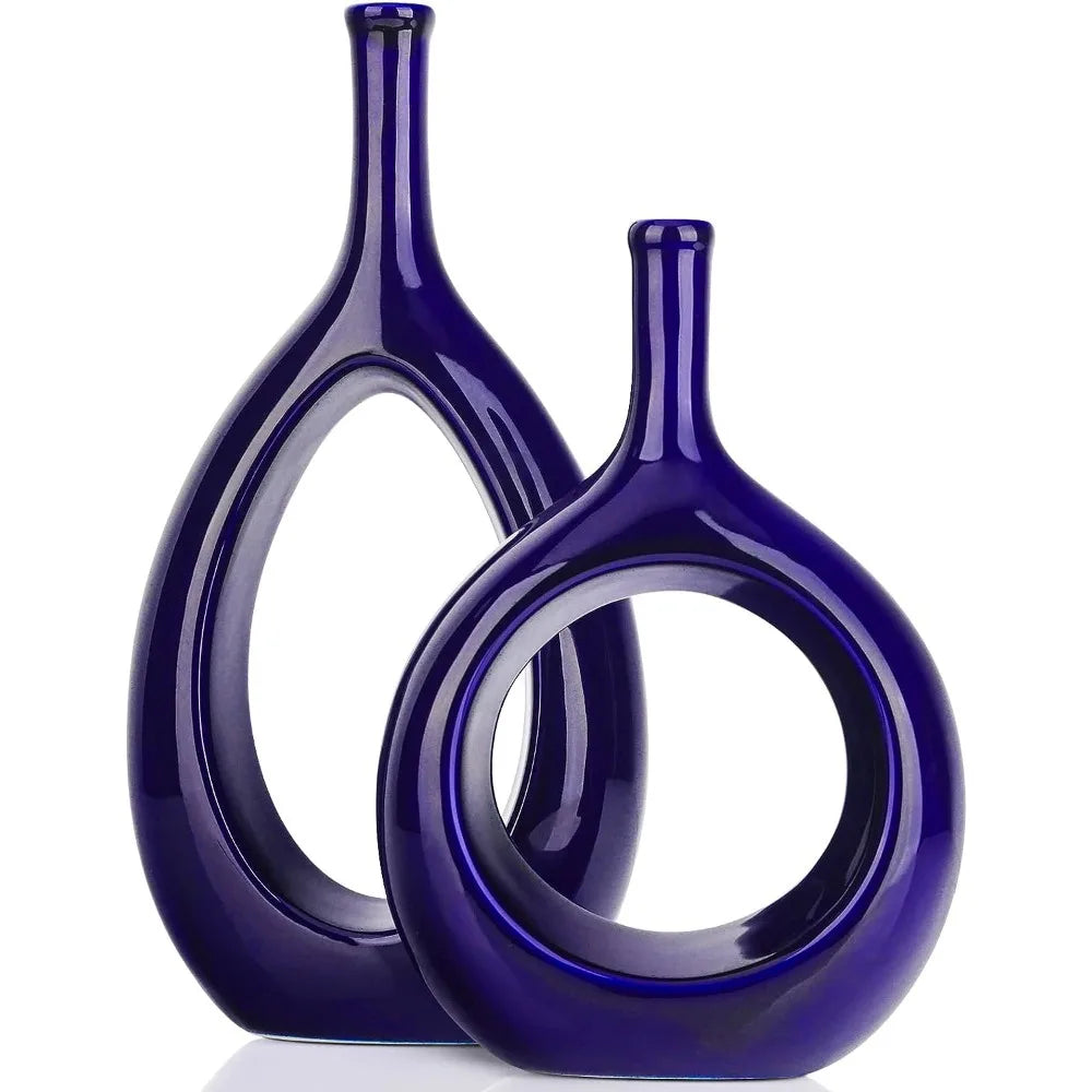 Modern Hollow Ellipse Vase Bag-IN-Decor