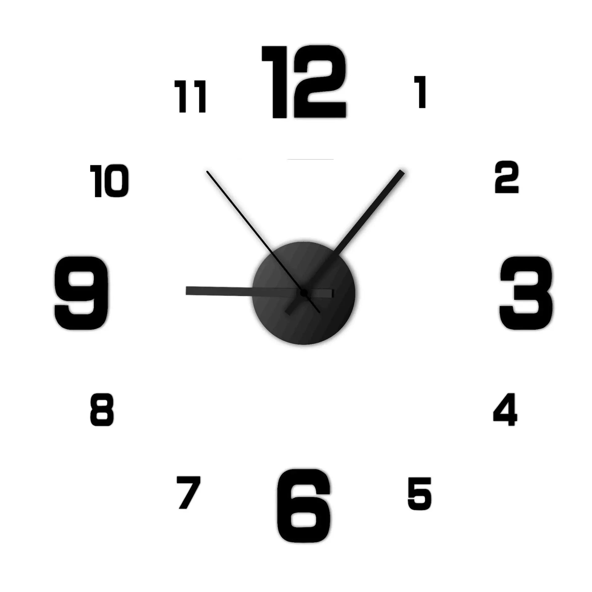 Creative Frameless Wall Clock Bag-IN-Decor