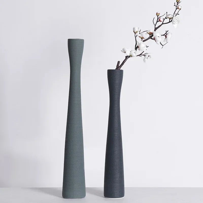 Nordic Morandi Tall Ceramic Vase