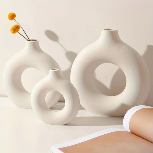 Minimalist Nordic Donut Design Vase Bag-IN-Decor