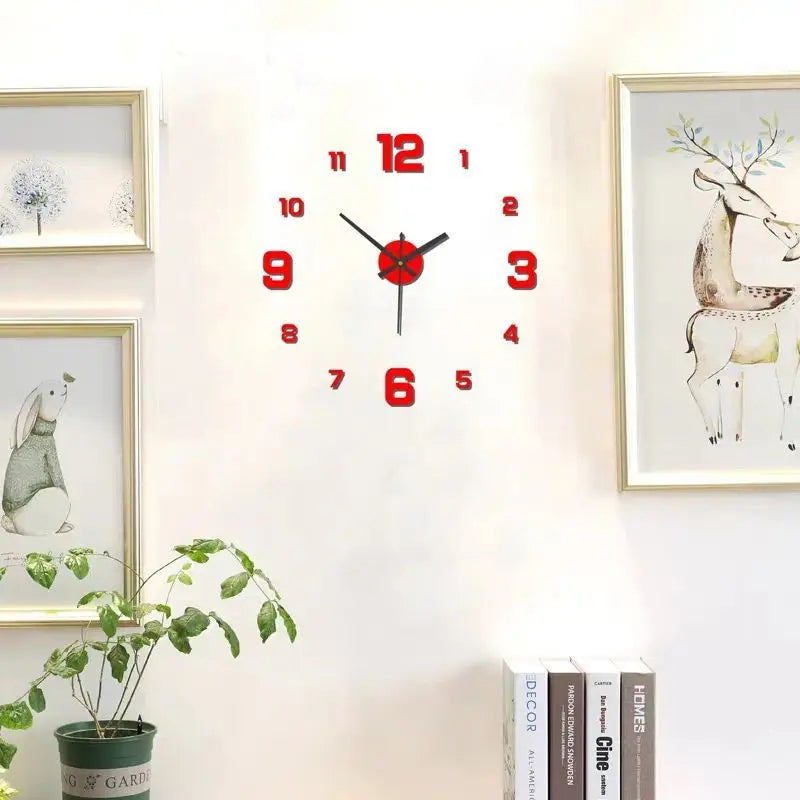 Creative Frameless Wall Clock Bag-IN-Decor