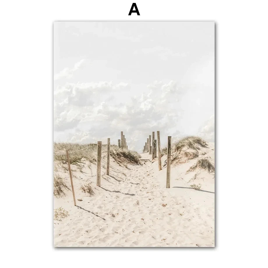 Tropical Sandy Beach Wall Pictures Bag-IN-Decor