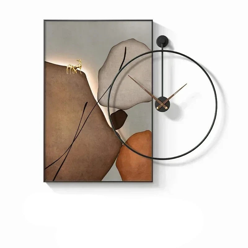 Modern Design Creative Wall Clock Bag-IN-Decor