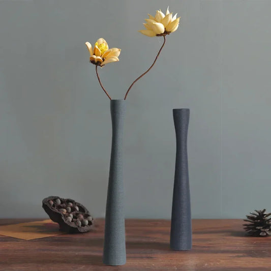 Nordic Morandi Tall Ceramic Vase