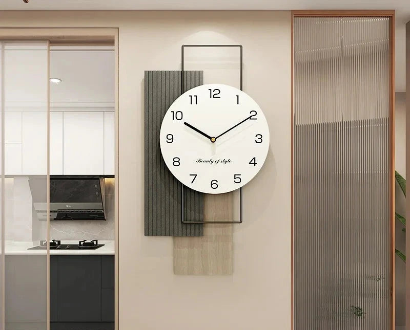 Silent Living Creative Wall Clock Bag-IN-Decor