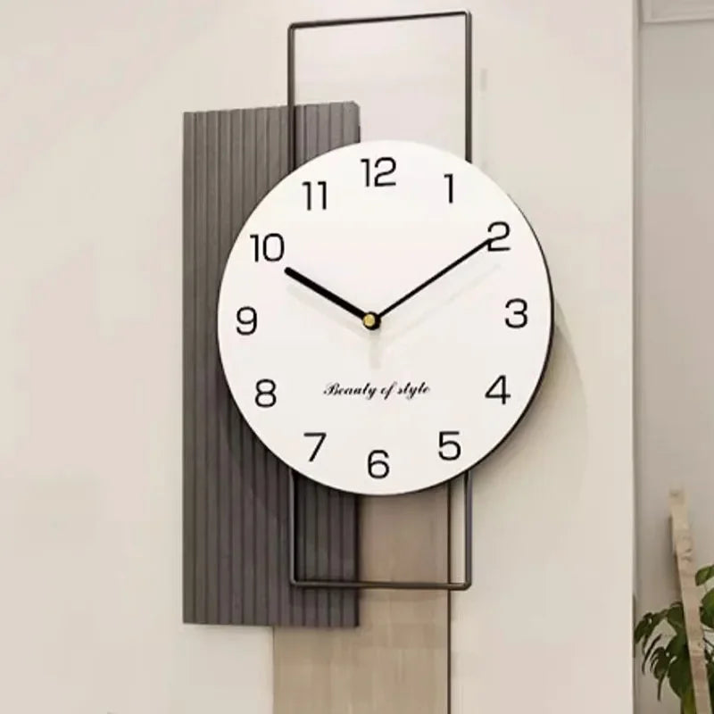 Silent Living Creative Wall Clock Bag-IN-Decor