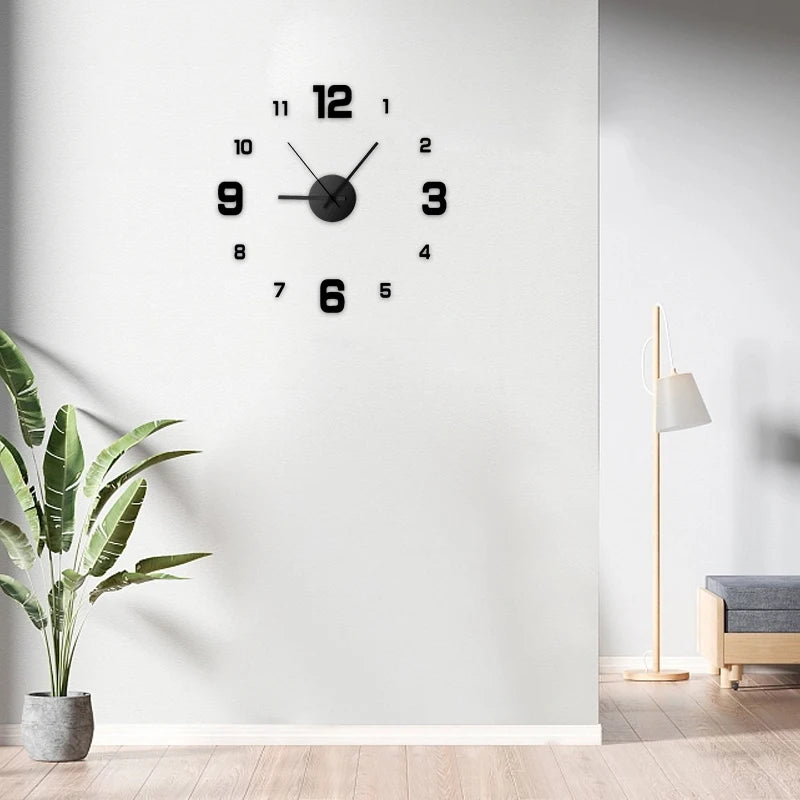 Creative Frameless Wall Clock Bag-IN-Decor