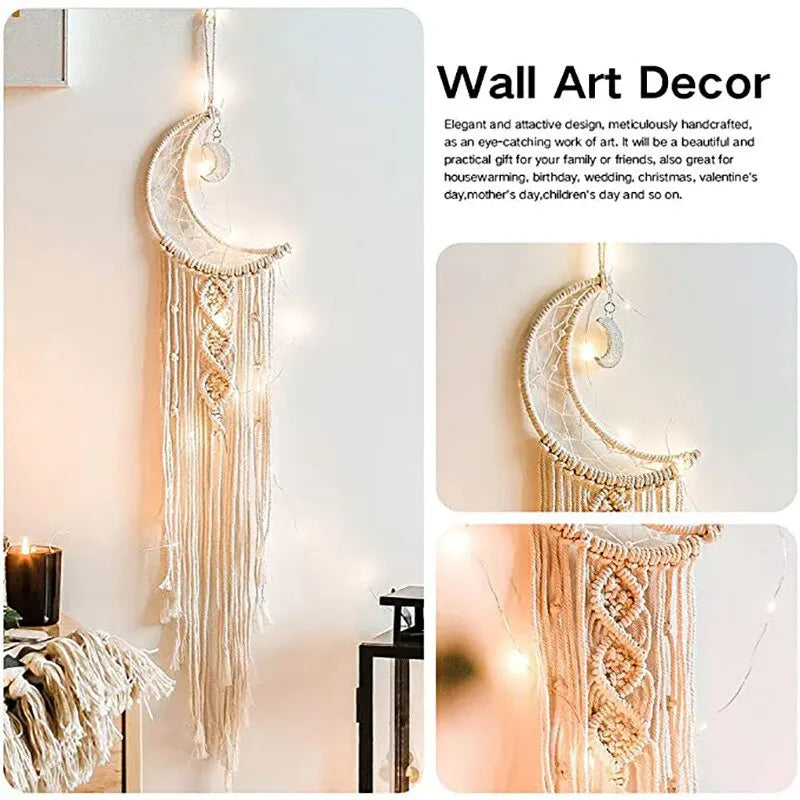 Moonlit Macrame Wall Hanging - Bag-IN-Decor