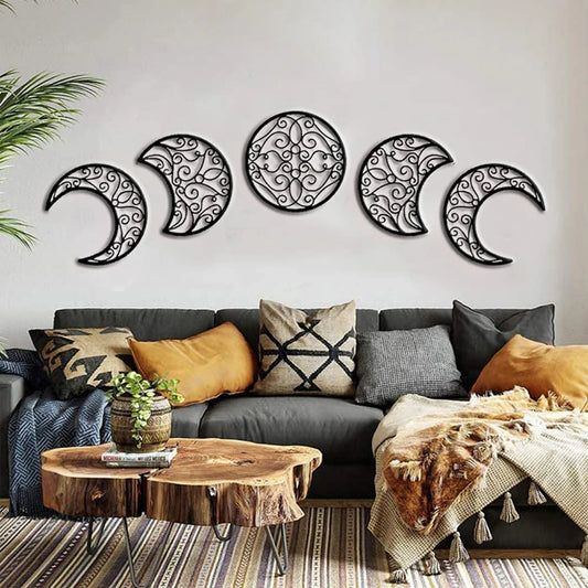 Black Moon Phase Wall Hanging - Bag-IN-Decor