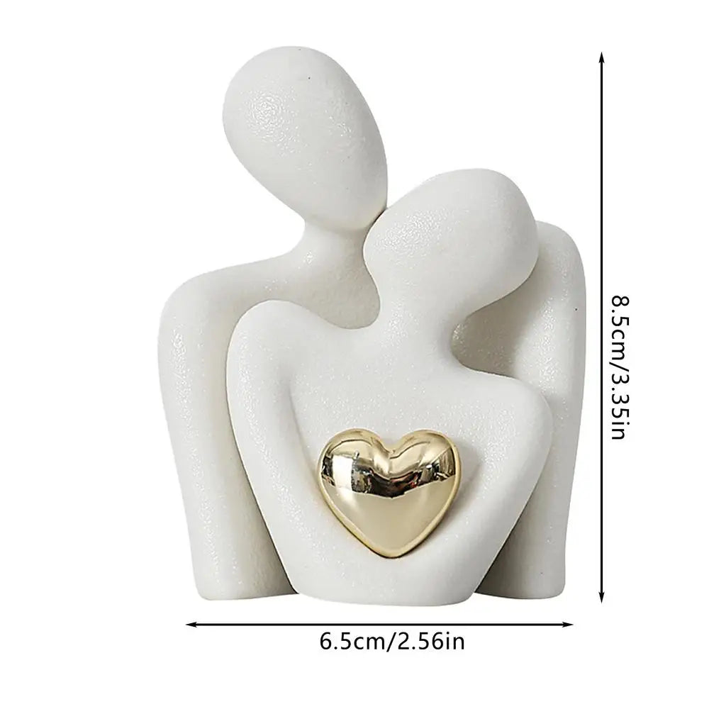 Couple Hugging Abstract Sculpture - Bag-IN-Decor