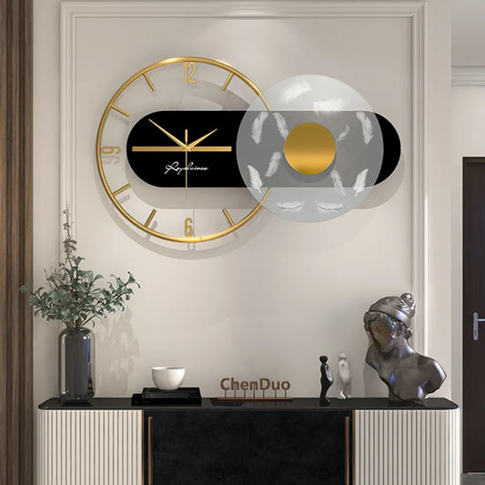 Modern Metal Wall Clock Bag-IN-Decor