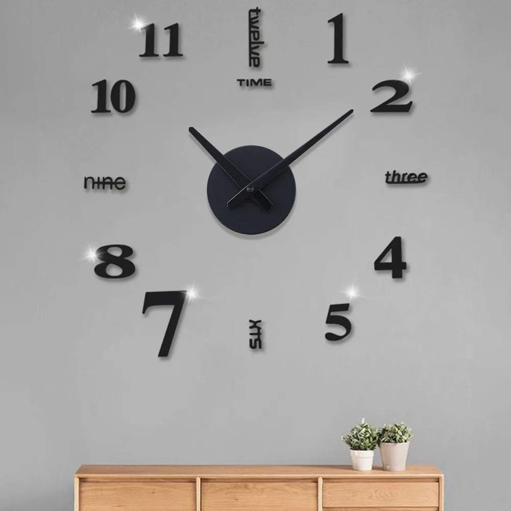 Modern Design 3D Wall Clock Bag-IN-Decor