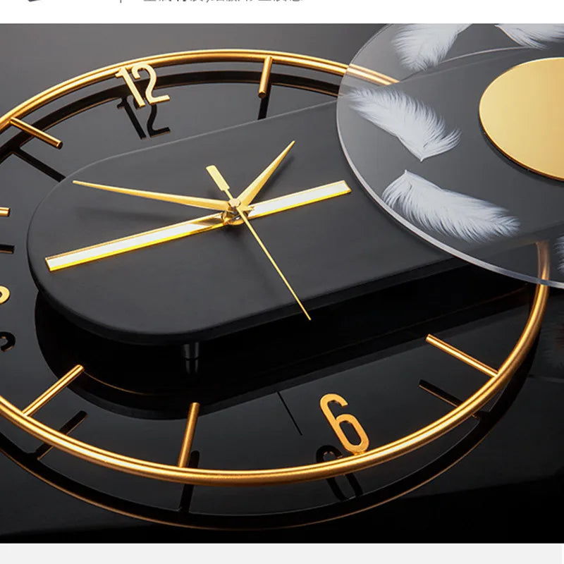 Modern Metal Wall Clock Bag-IN-Decor