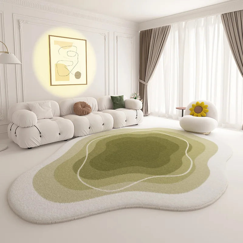 Modern Cream Style Plush Rug Bag-IN-Decor