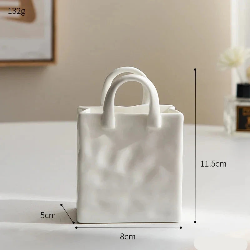 Simple Decorative Handbag Vase Bag-IN-Decor