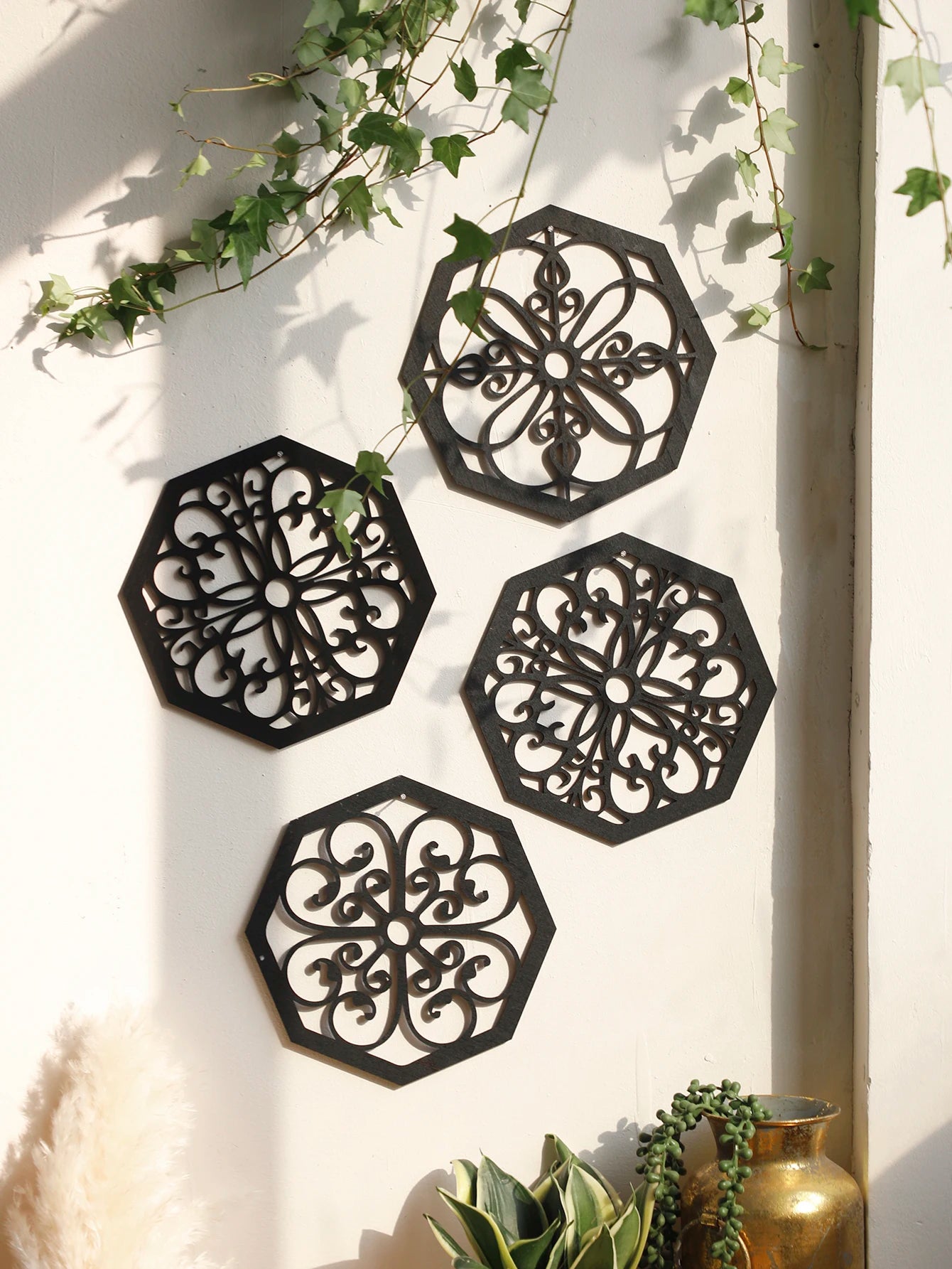 Black Wooden Wall Decor - Bag-IN-Decor