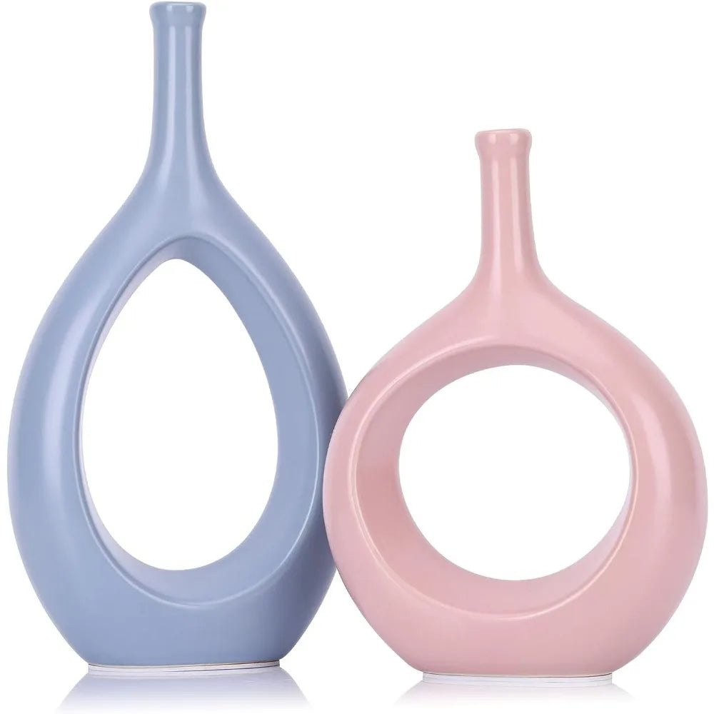 Modern Hollow Ellipse Vase Bag-IN-Decor