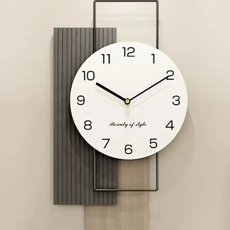 Silent Living Creative Wall Clock Bag-IN-Decor