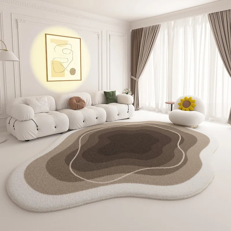 Modern Cream Style Plush Rug Bag-IN-Decor