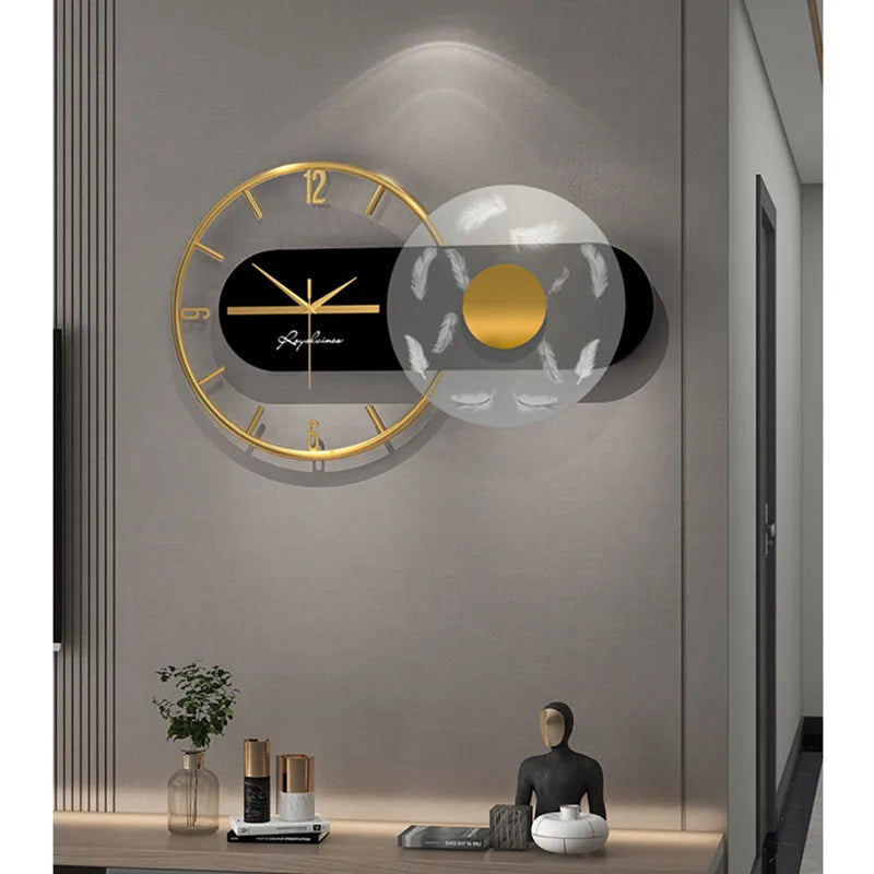 Modern Metal Wall Clock Bag-IN-Decor