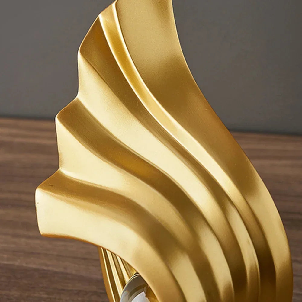 Luxury Golden Abstract Sculpture - Bag-IN-Decor