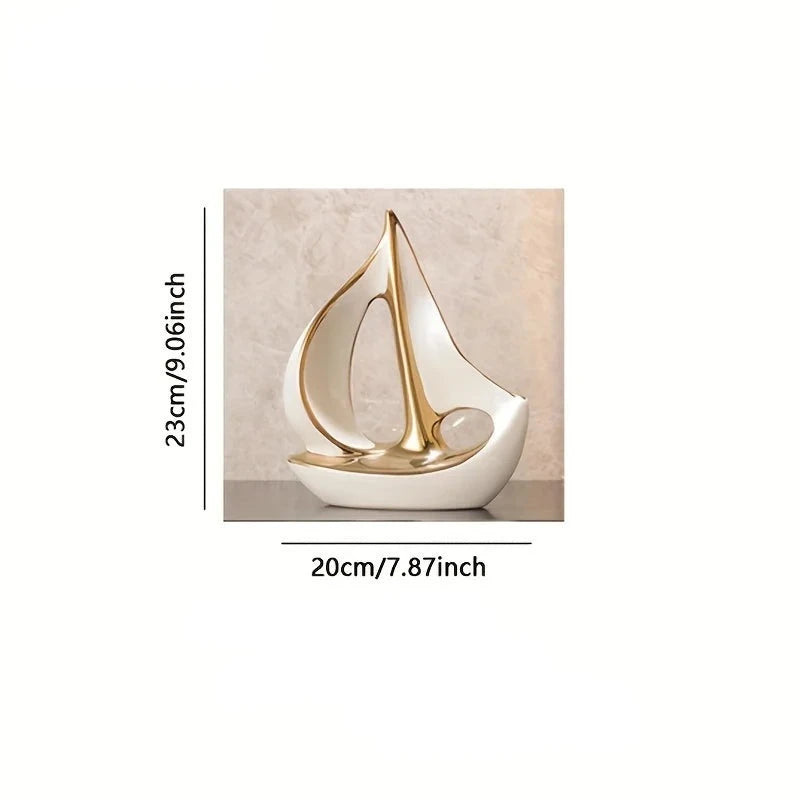 Luxury Sailboat Sculpture - Bag-IN-Decor