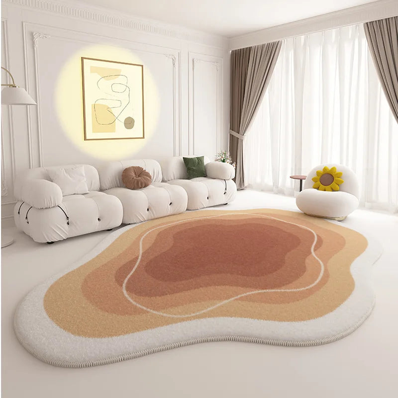 Modern Cream Style Plush Rug Bag-IN-Decor