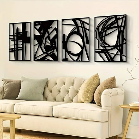 Minimalist Abstract Metal Wall Art - Bag-IN-Decor