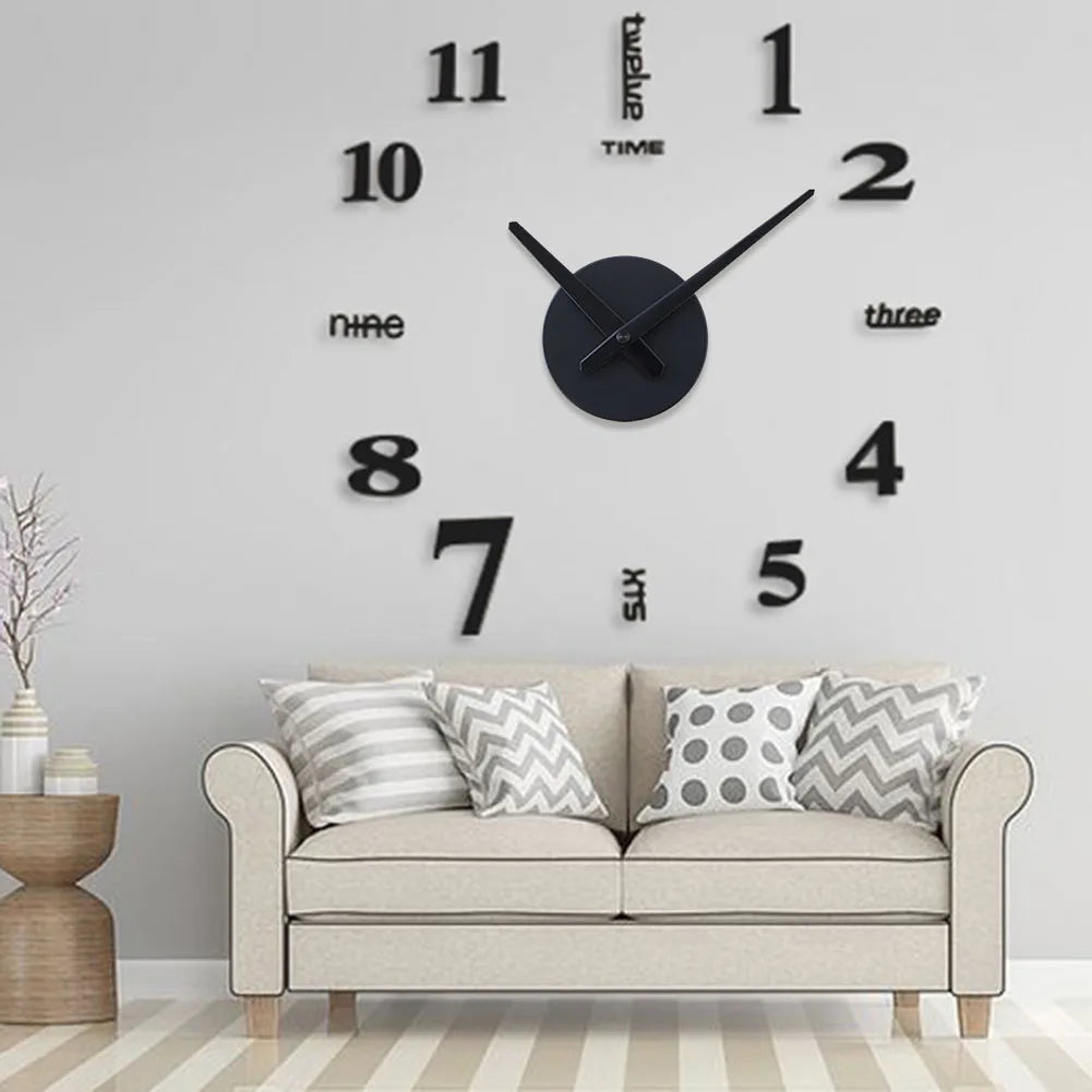 Modern Design 3D Wall Clock Bag-IN-Decor