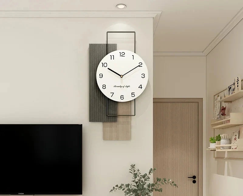 Silent Living Creative Wall Clock Bag-IN-Decor