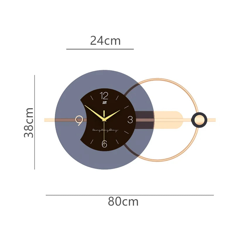 Double-Layer Hanging Wall Clock Bag-IN-Decor