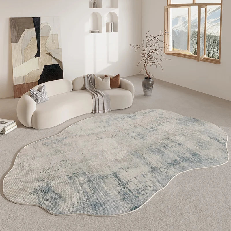 Beige Abstract Cream Style Rug Bag-IN-Decor