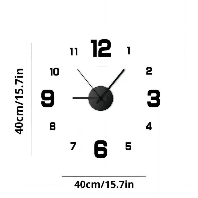 Creative Frameless Wall Clock Bag-IN-Decor