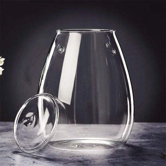 Mini Glass Terrarium Succulent Decor