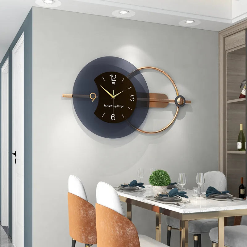 Double-Layer Hanging Wall Clock Bag-IN-Decor