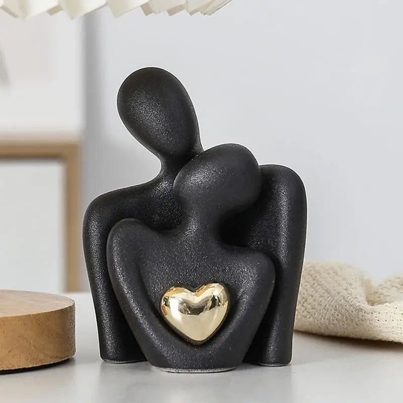 Couple Hugging Abstract Sculpture - Bag-IN-Decor