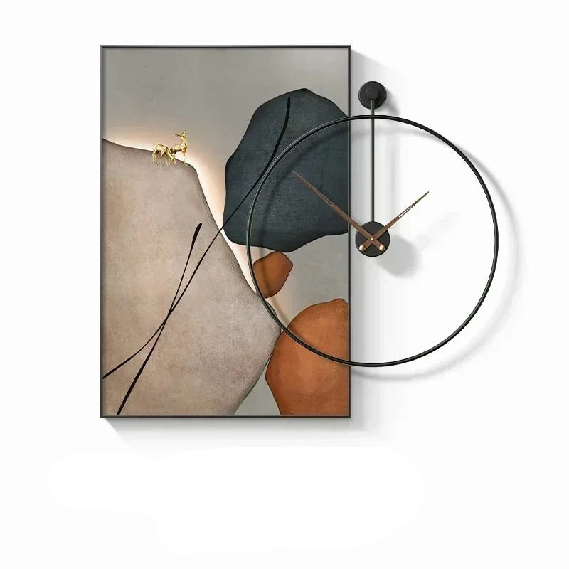 Modern Design Creative Wall Clock Bag-IN-Decor