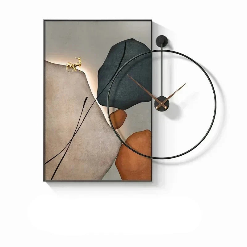 Modern Design Creative Wall Clock Bag-IN-Decor