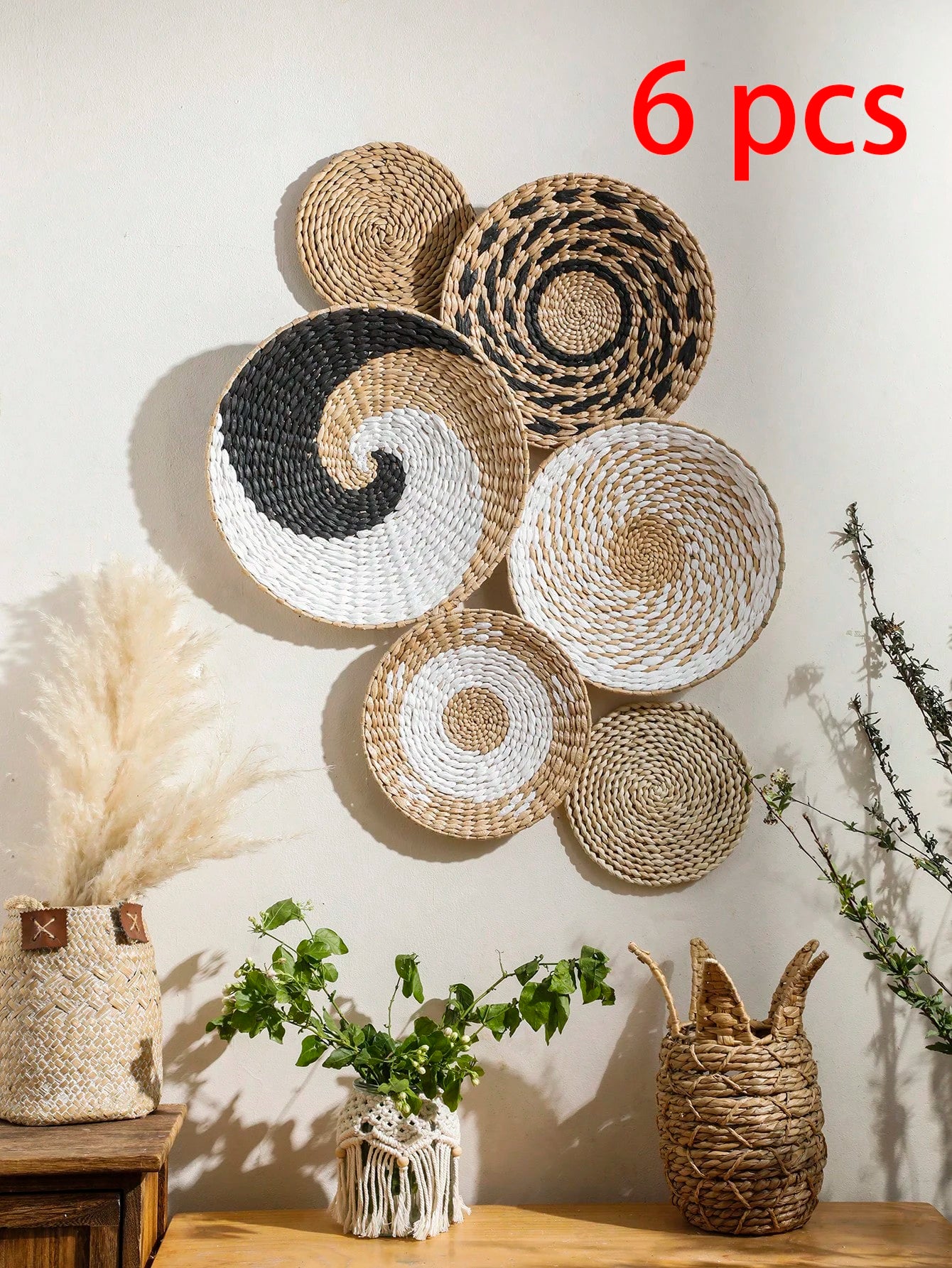 Hand Woven Basket Wall Decor Bag-IN-Decor