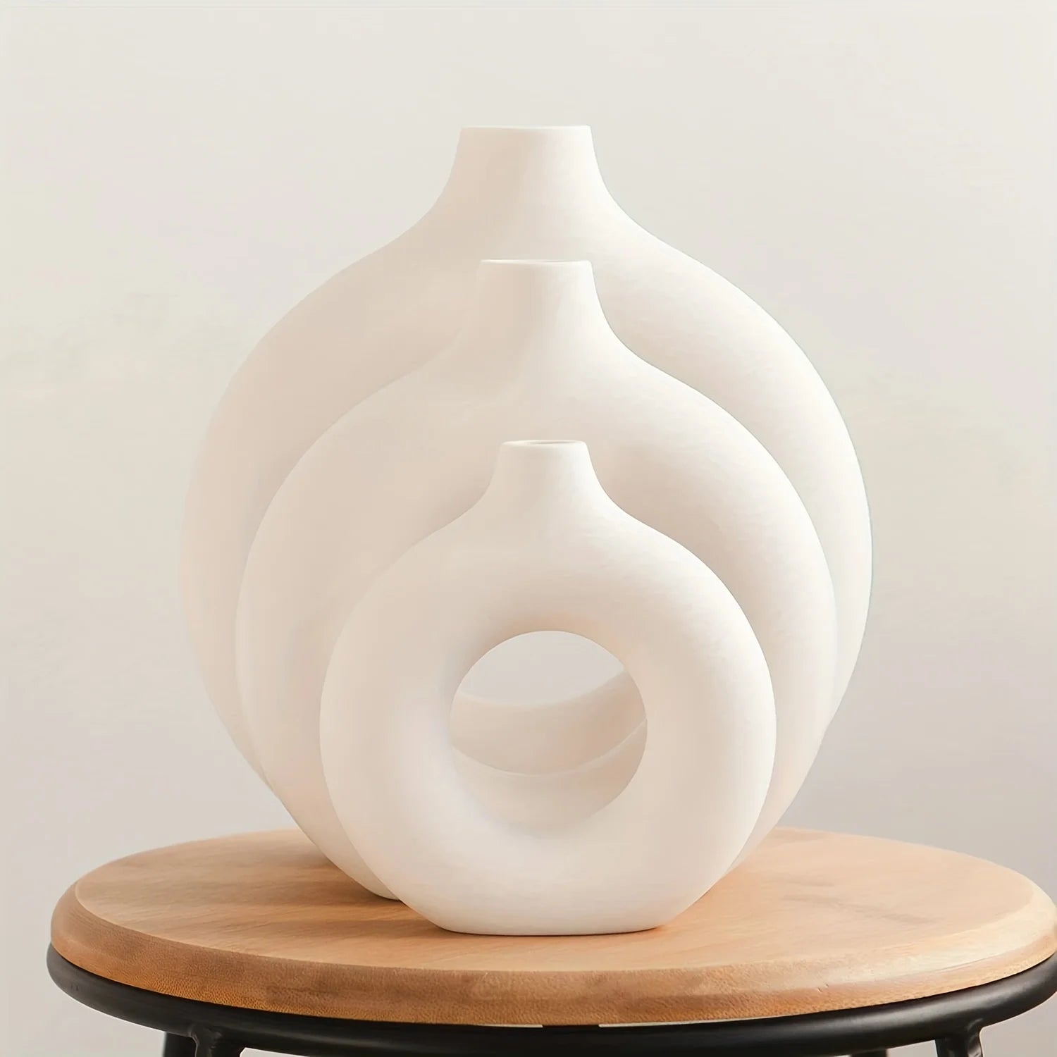 Minimalist Nordic Donut Design Vase Bag-IN-Decor